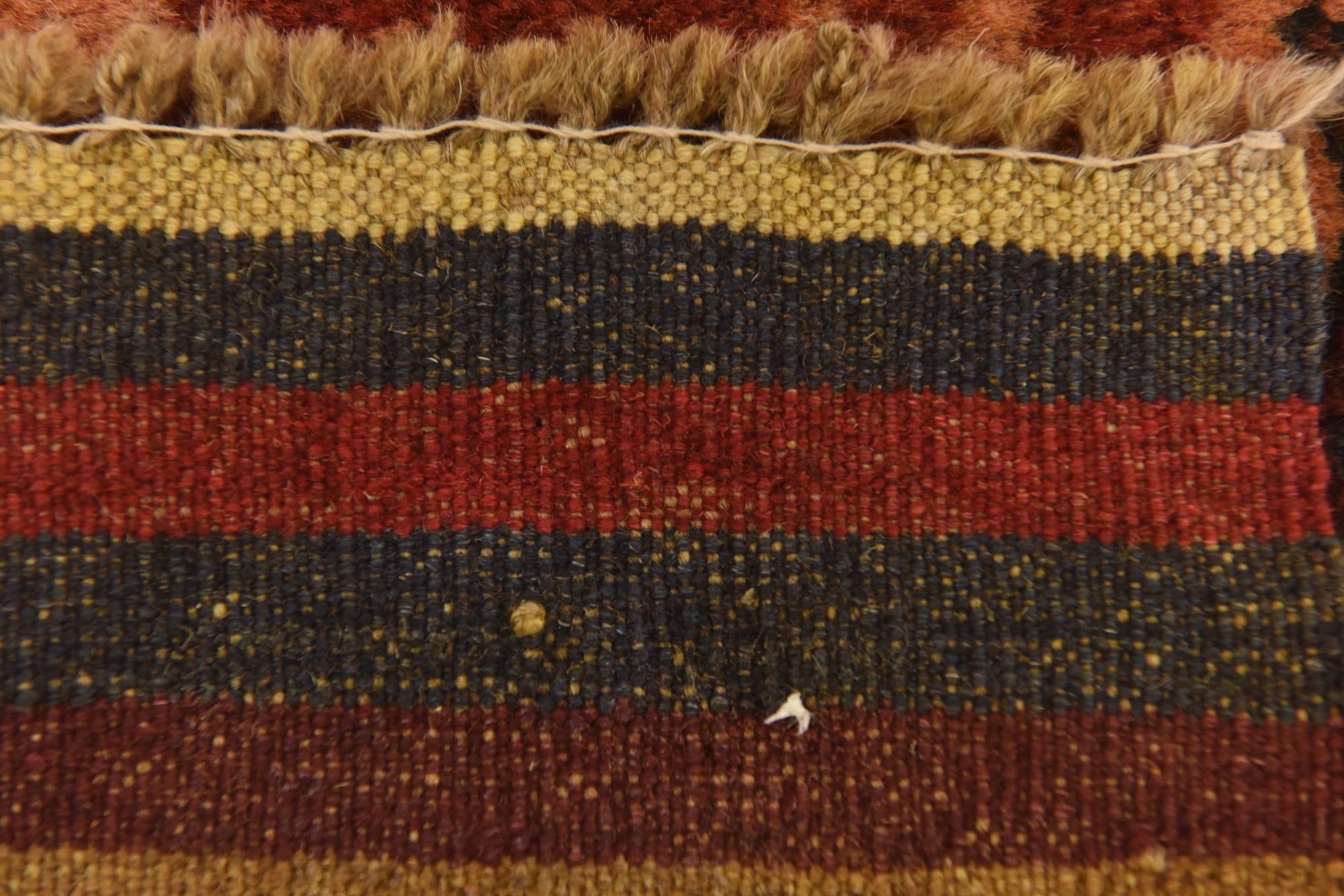 4' 2 x 6' 1 Hand Knotted Sumak Wool Rug