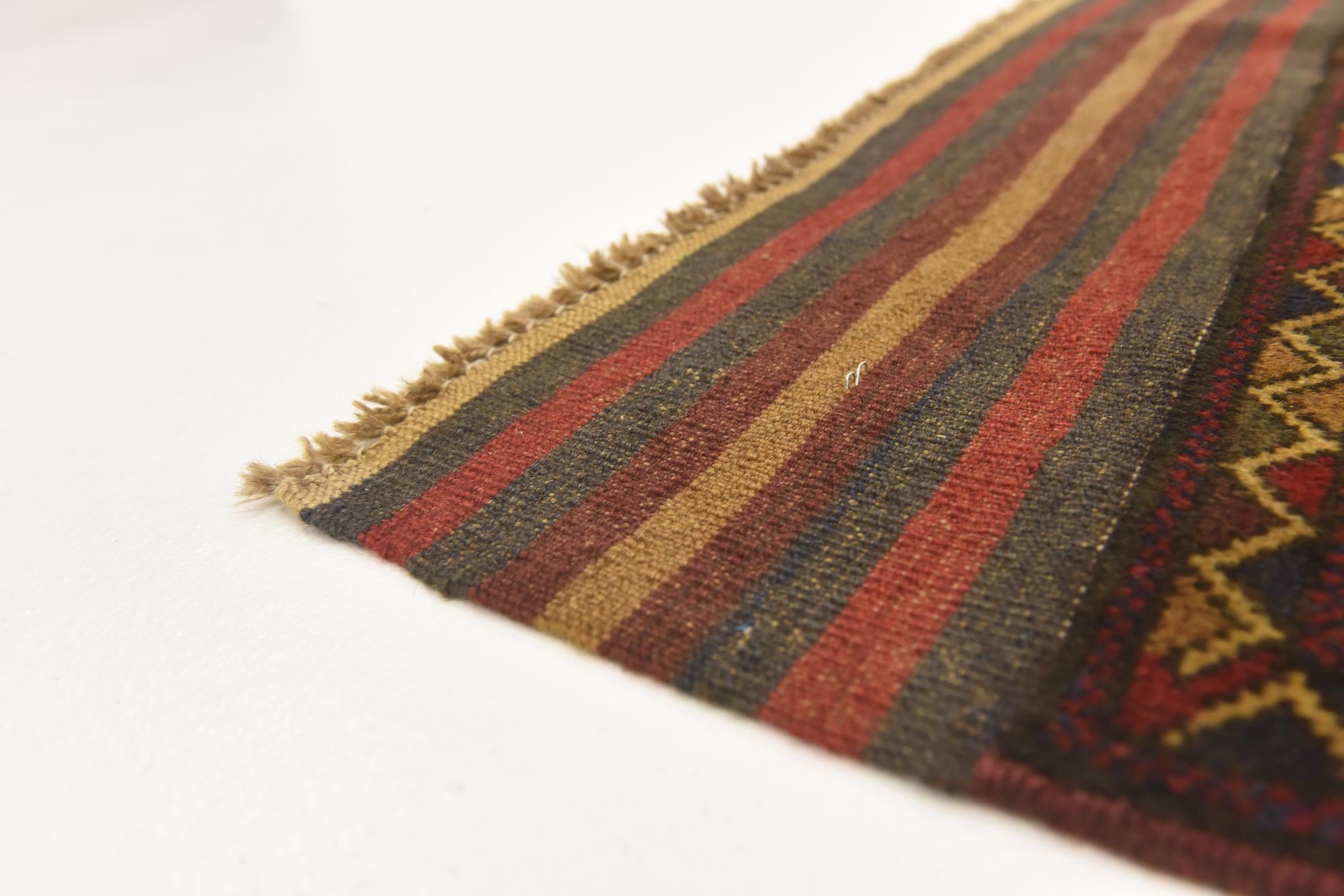 4' 2 x 6' 1 Hand Knotted Sumak Wool Rug