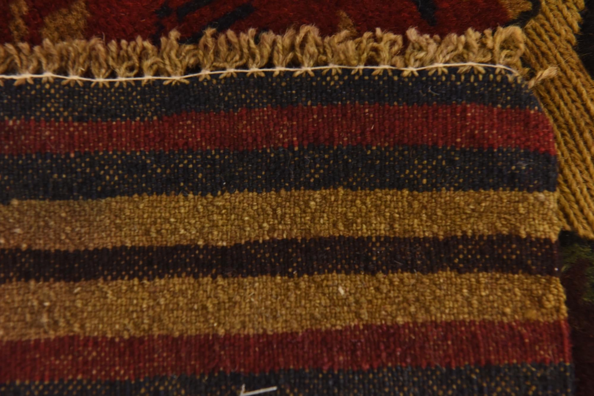 4' x 5' 11 Hand Knotted Sumak Wool Rug