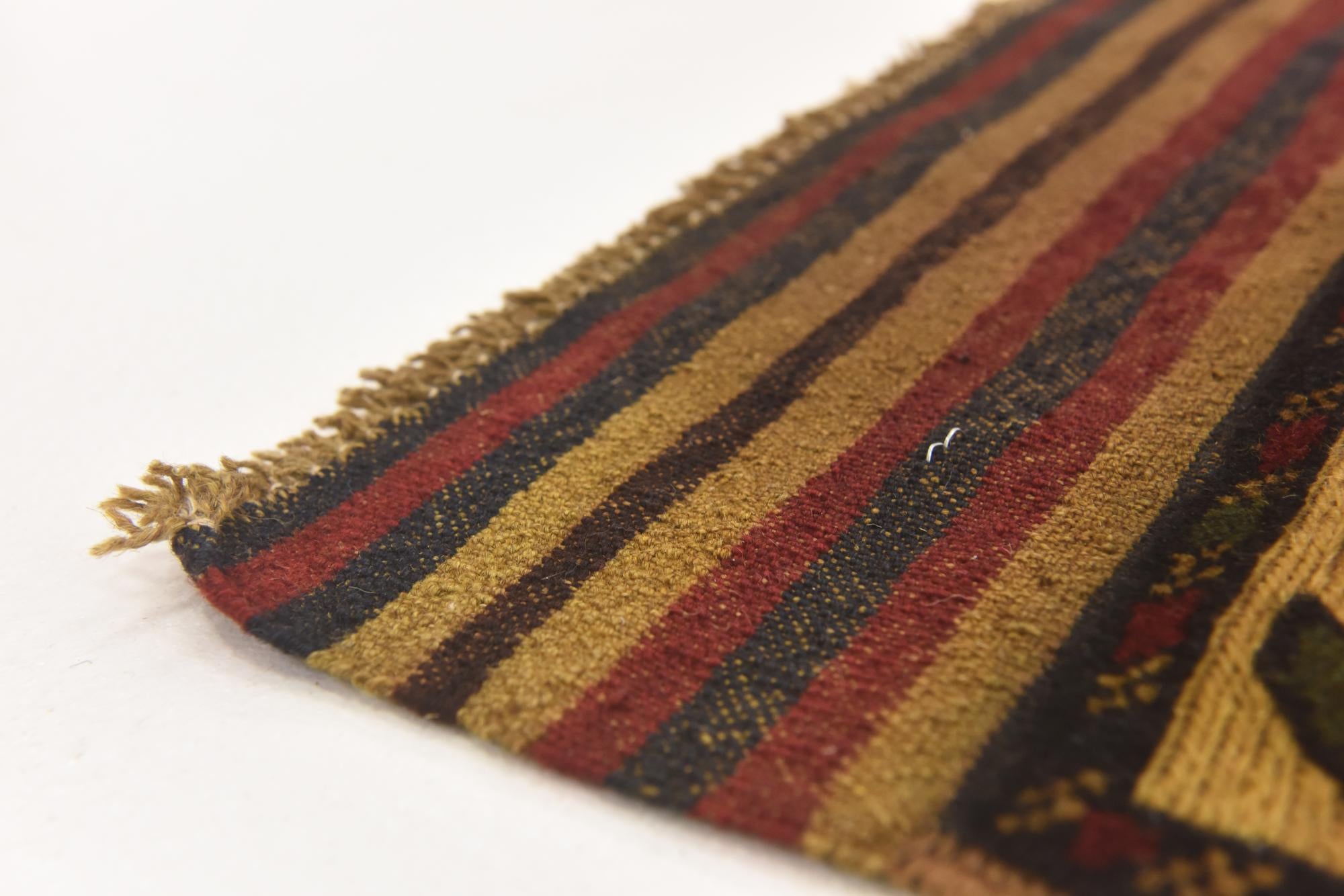 4' x 5' 11 Hand Knotted Sumak Wool Rug
