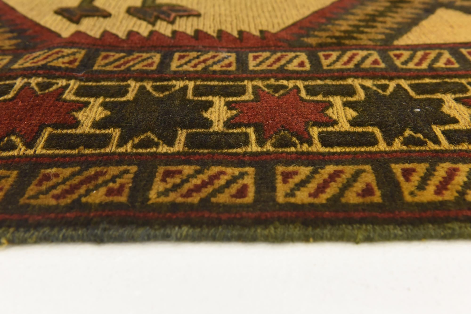 4' 2 x 5' 9 Hand Knotted Sumak Wool Rug