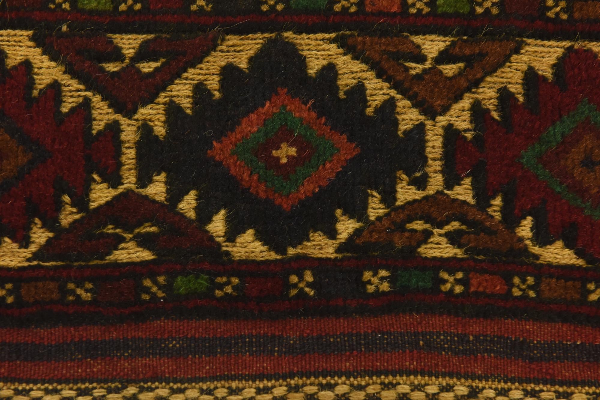4' 1 x 6' 6 Hand Knotted Sumak Wool Rug