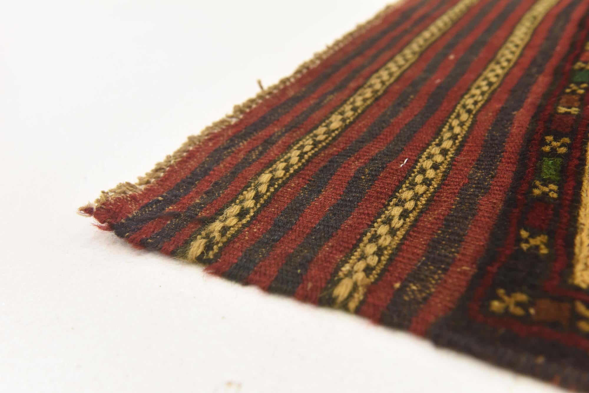 4' 1 x 6' 6 Hand Knotted Sumak Wool Rug