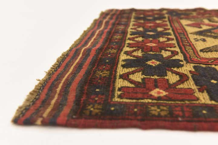 2' 8 x 4' 1 Hand Knotted Sumak Wool Rug