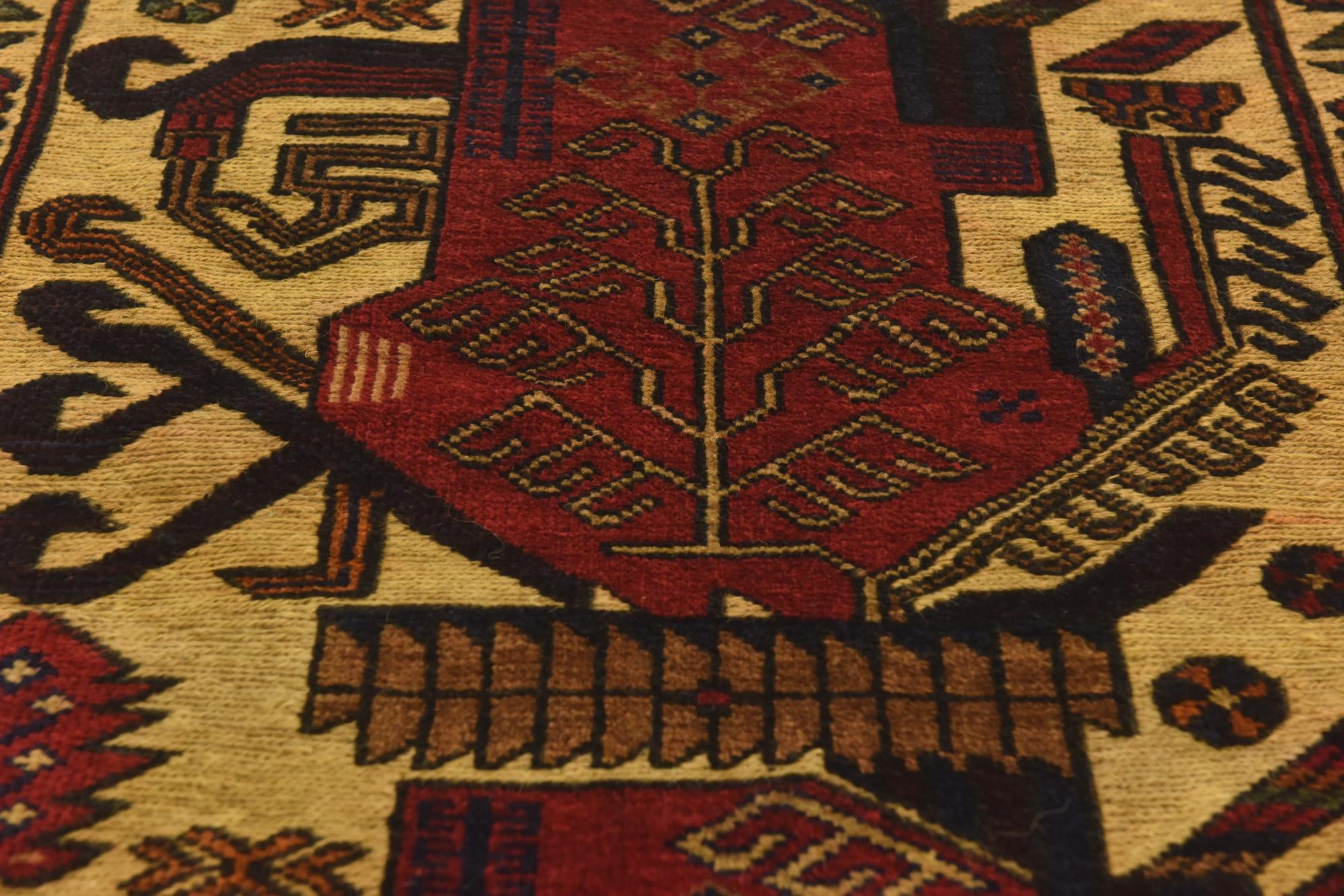 2' 10 x 4' 10 Hand Knotted Sumak Wool Rug