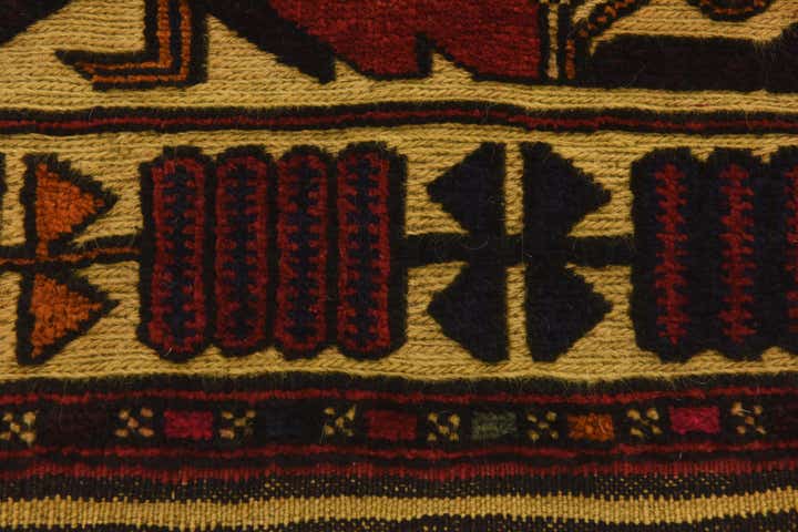 2' 10 x 4' 10 Hand Knotted Sumak Wool Rug