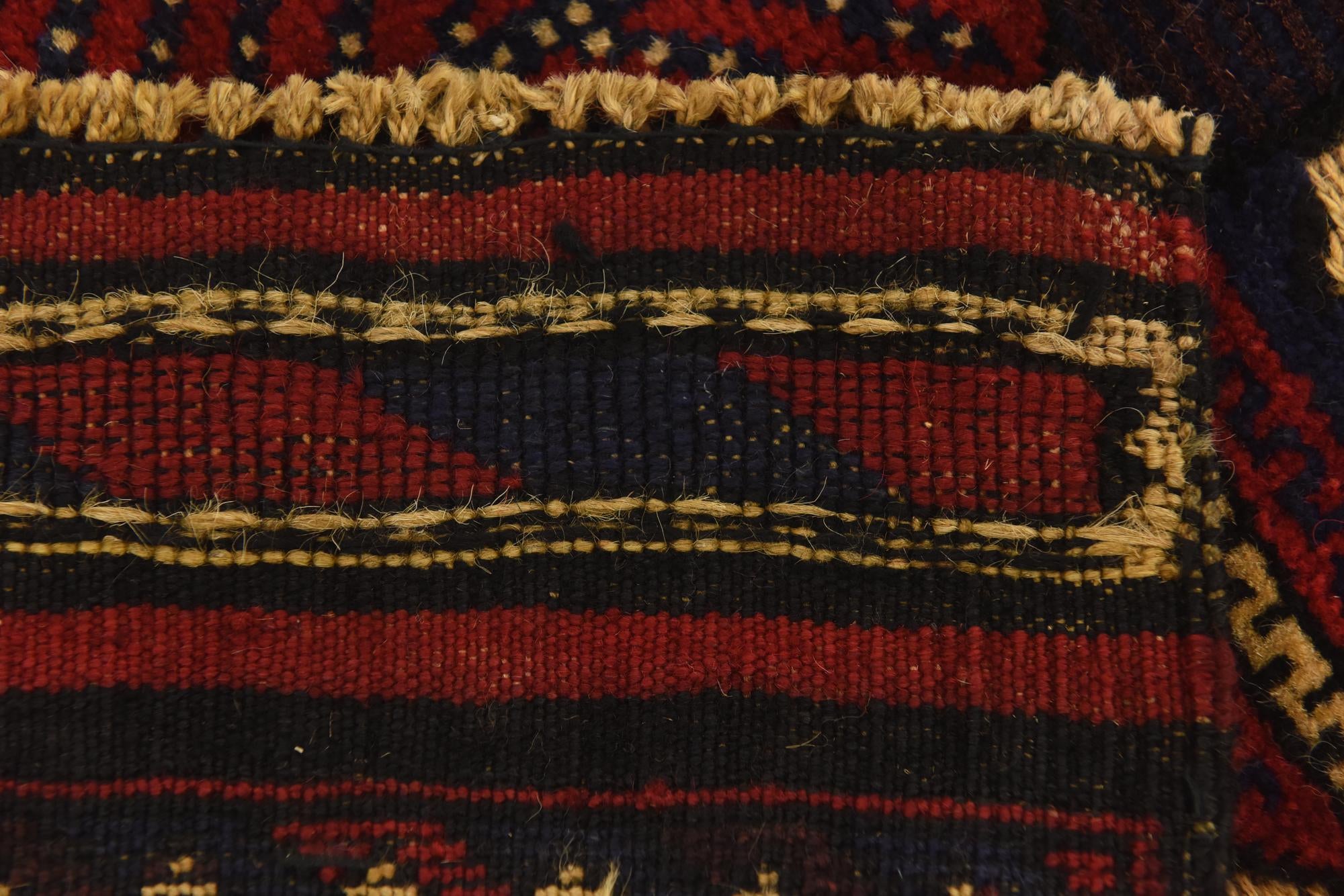2' 8 x 4' 9 Hand Knotted Sumak Wool Rug