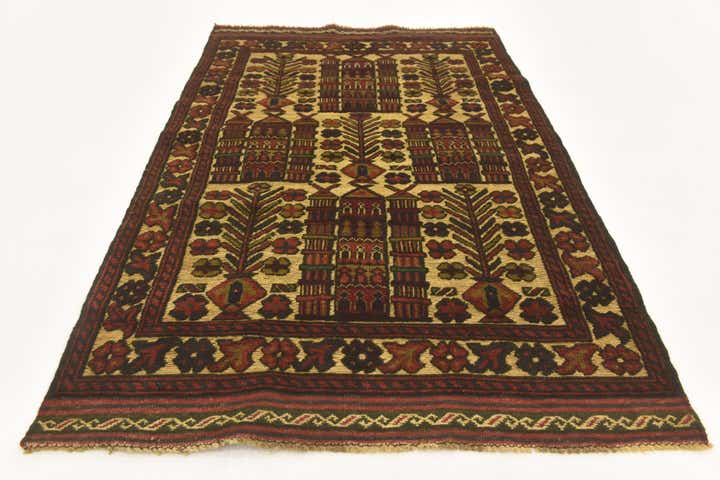 2' 10 x 4' 8 Hand Knotted Sumak Wool Rug