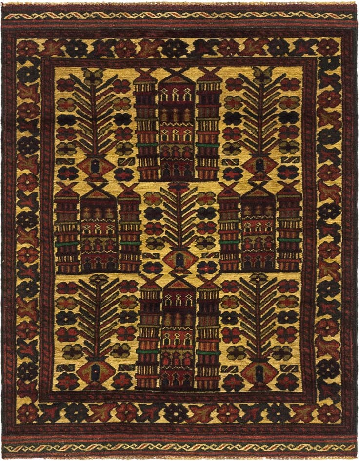 Detail image of 2' 10 x 4' 8 Hand Knotted Sumak Wool Rug