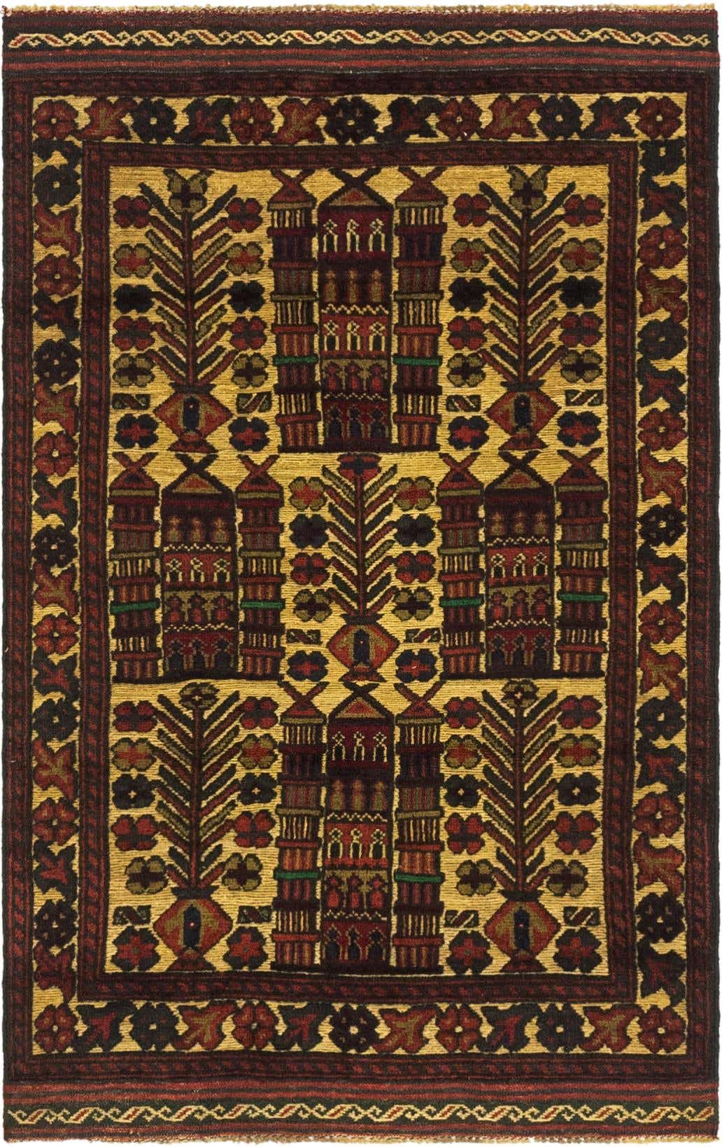 2' 10 x 4' 8 Hand Knotted Sumak Wool Rug