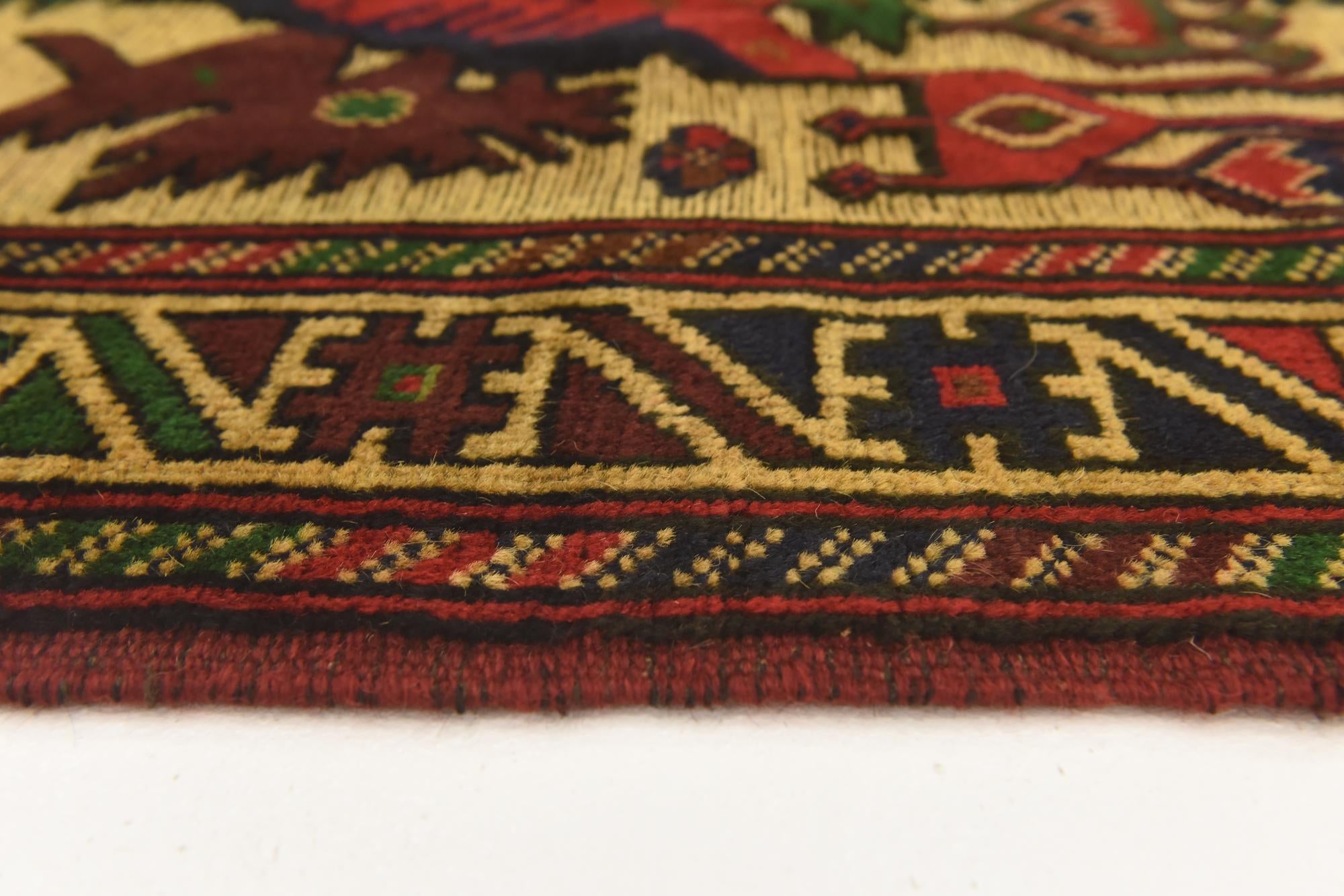 3' 1 x 5' 1 Hand Knotted Sumak Wool Rug