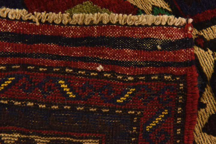 2' 11 x 4' 3 Hand Knotted Sumak Wool Rug
