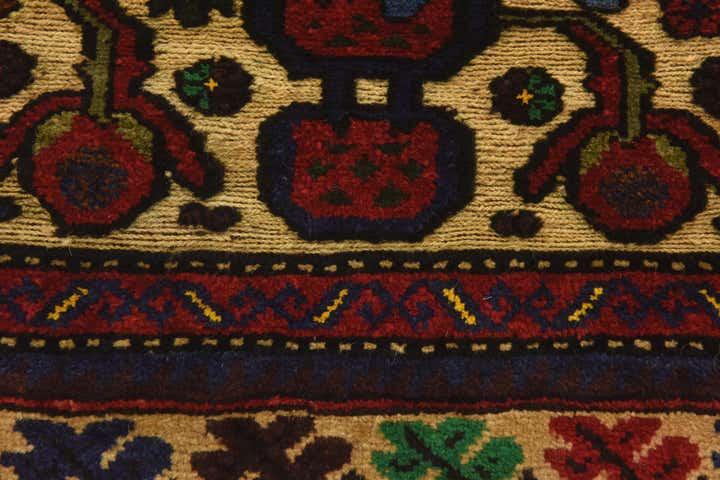 2' 11 x 4' 3 Hand Knotted Sumak Wool Rug