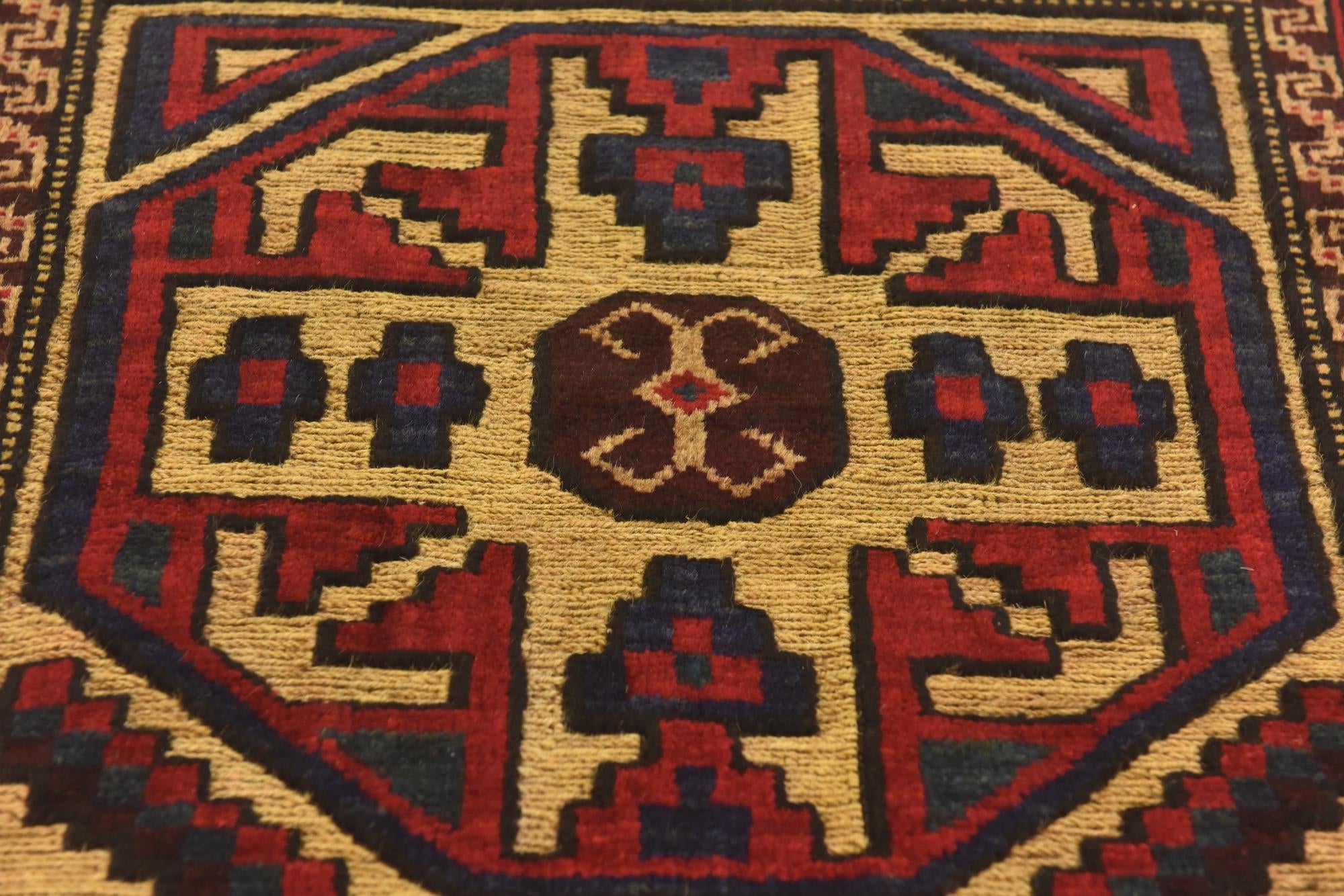 2' 10 x 4' 3 Hand Knotted Sumak Wool Rug
