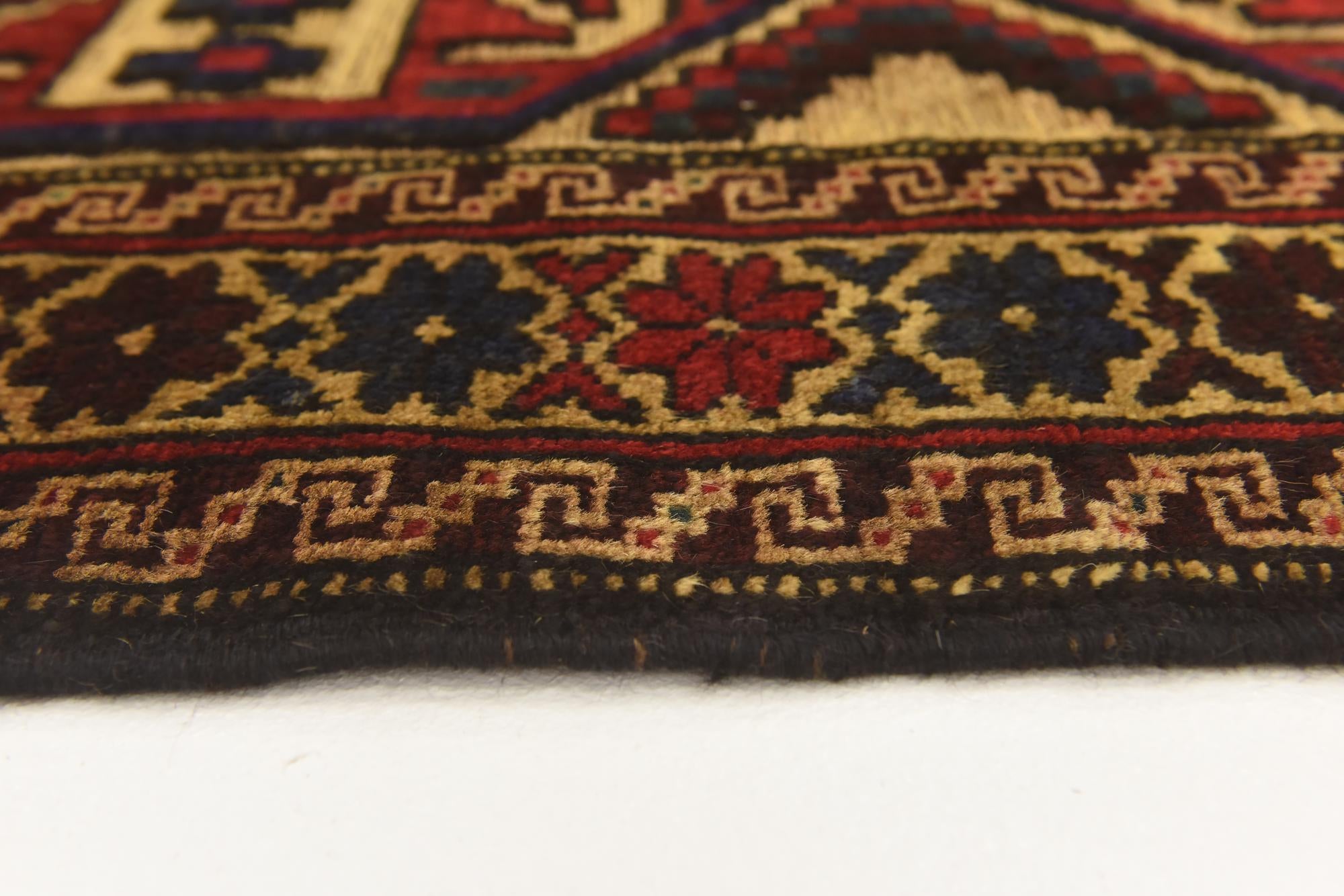 2' 10 x 4' 3 Hand Knotted Sumak Wool Rug