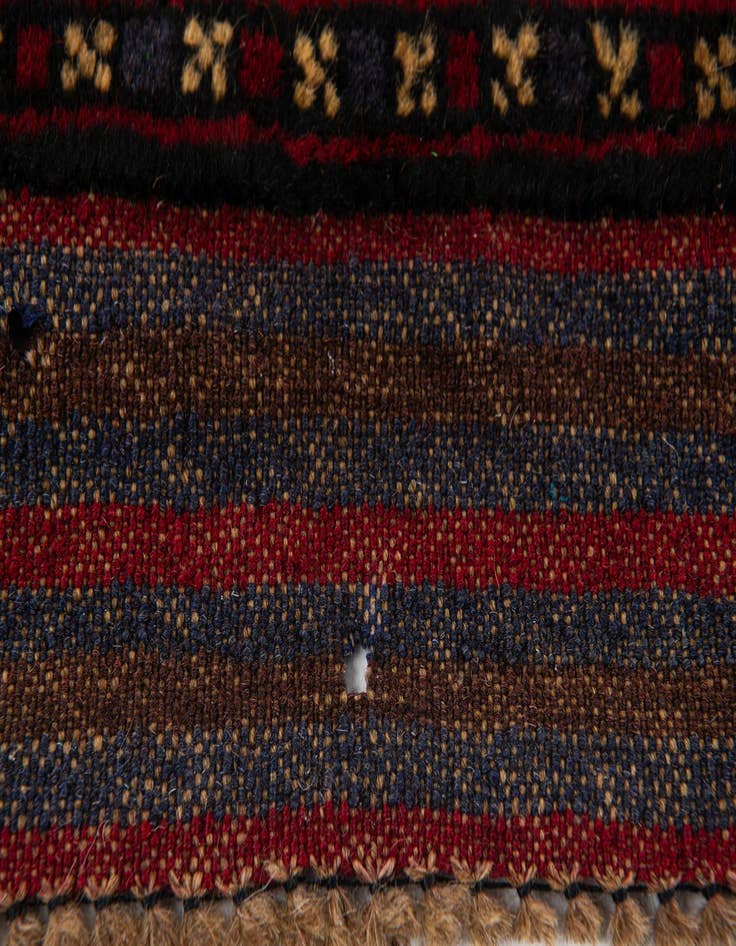 Detail image of 2' 11 x 4' 10 Hand Knotted Sumak Wool Rug