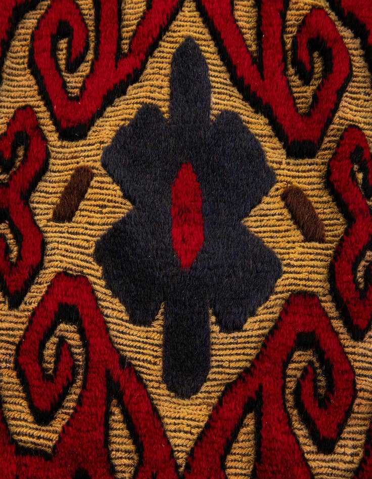 Detail image of 2' 11 x 4' 10 Hand Knotted Sumak Wool Rug