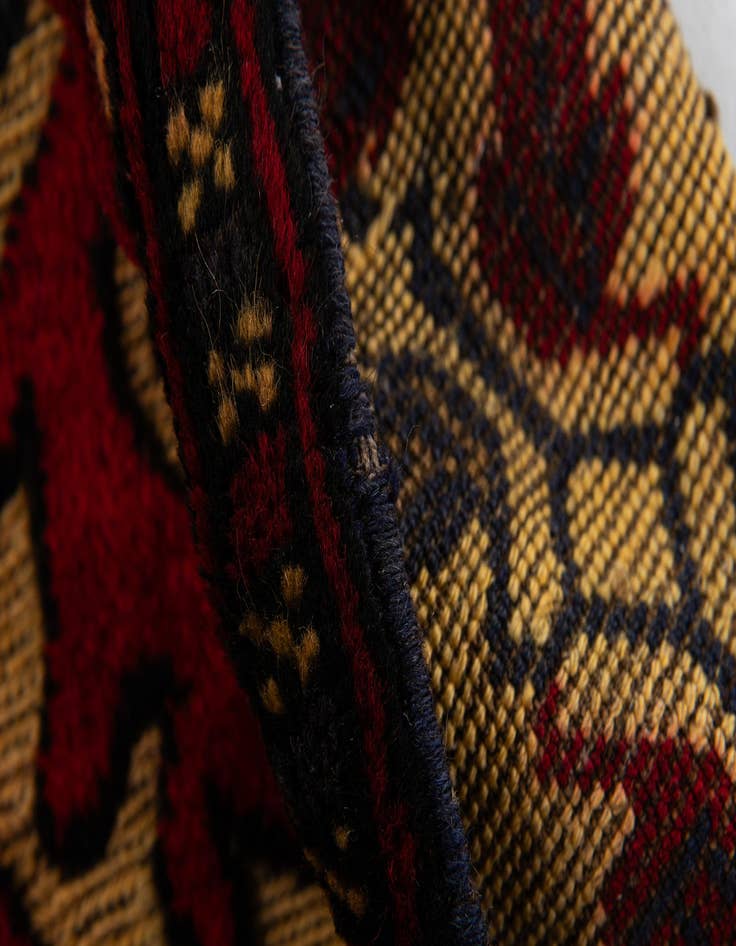 Detail image of 2' 11 x 4' 10 Hand Knotted Sumak Wool Rug