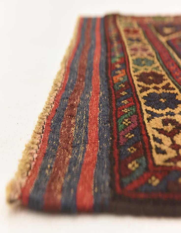 Detail image of 2' 10 x 4' 7  Hand Knotted Sumak Wool Rug