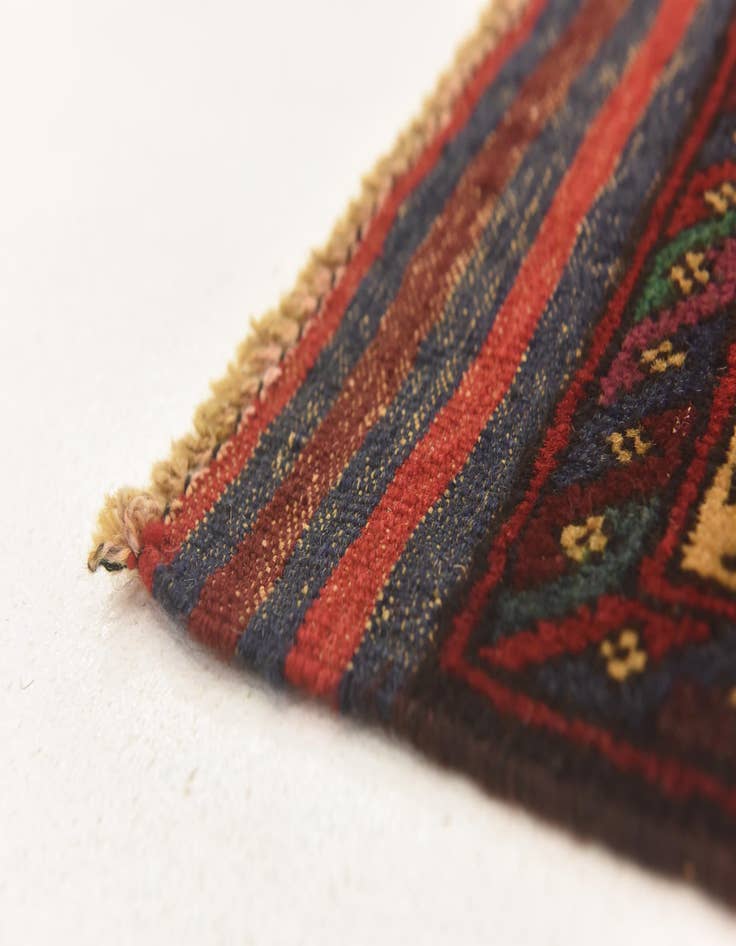 Detail image of 2' 10 x 4' 7  Hand Knotted Sumak Wool Rug