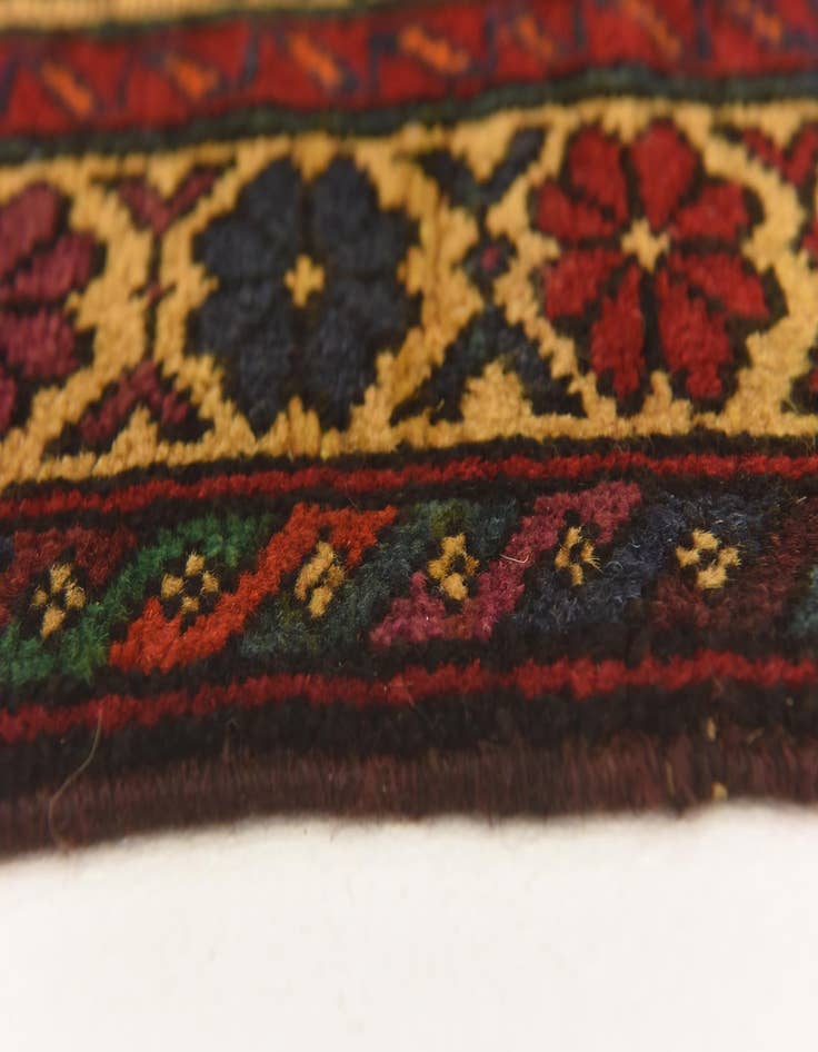 Detail image of 2' 10 x 4' 7  Hand Knotted Sumak Wool Rug