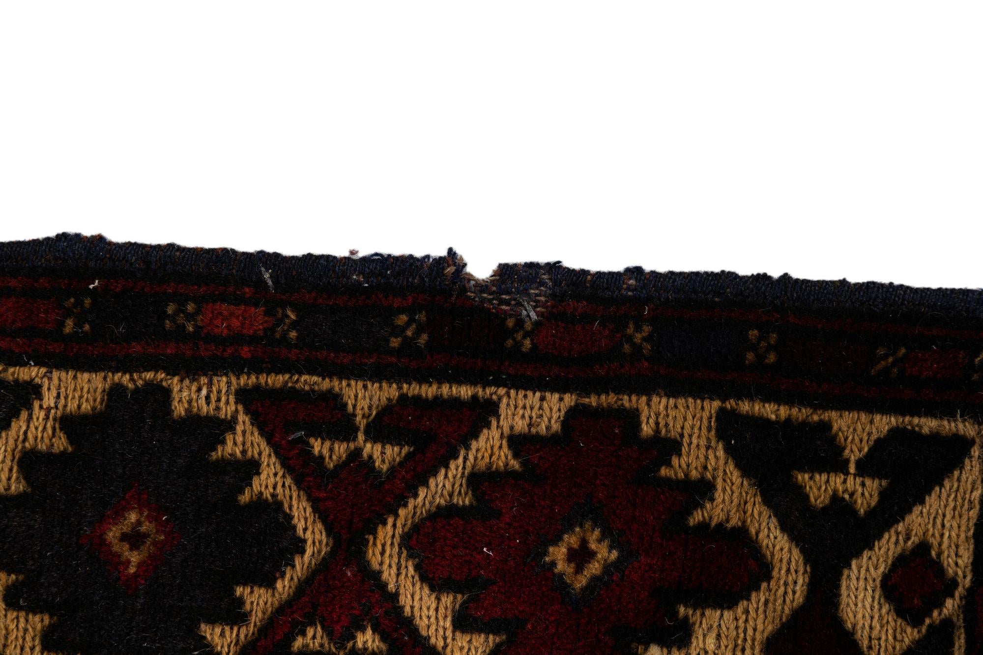 3' 1 x 4' 9 Hand Knotted Sumak Wool Rug