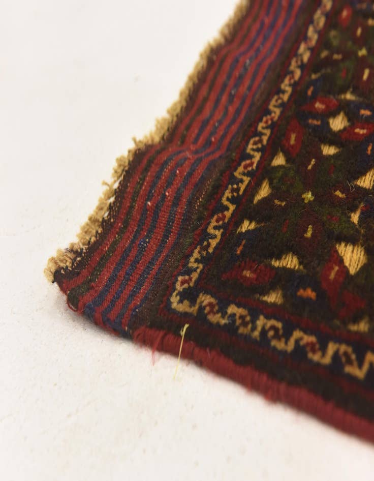 Detail image of 2' 10 x 4' 4  Hand Knotted Sumak Wool Rug
