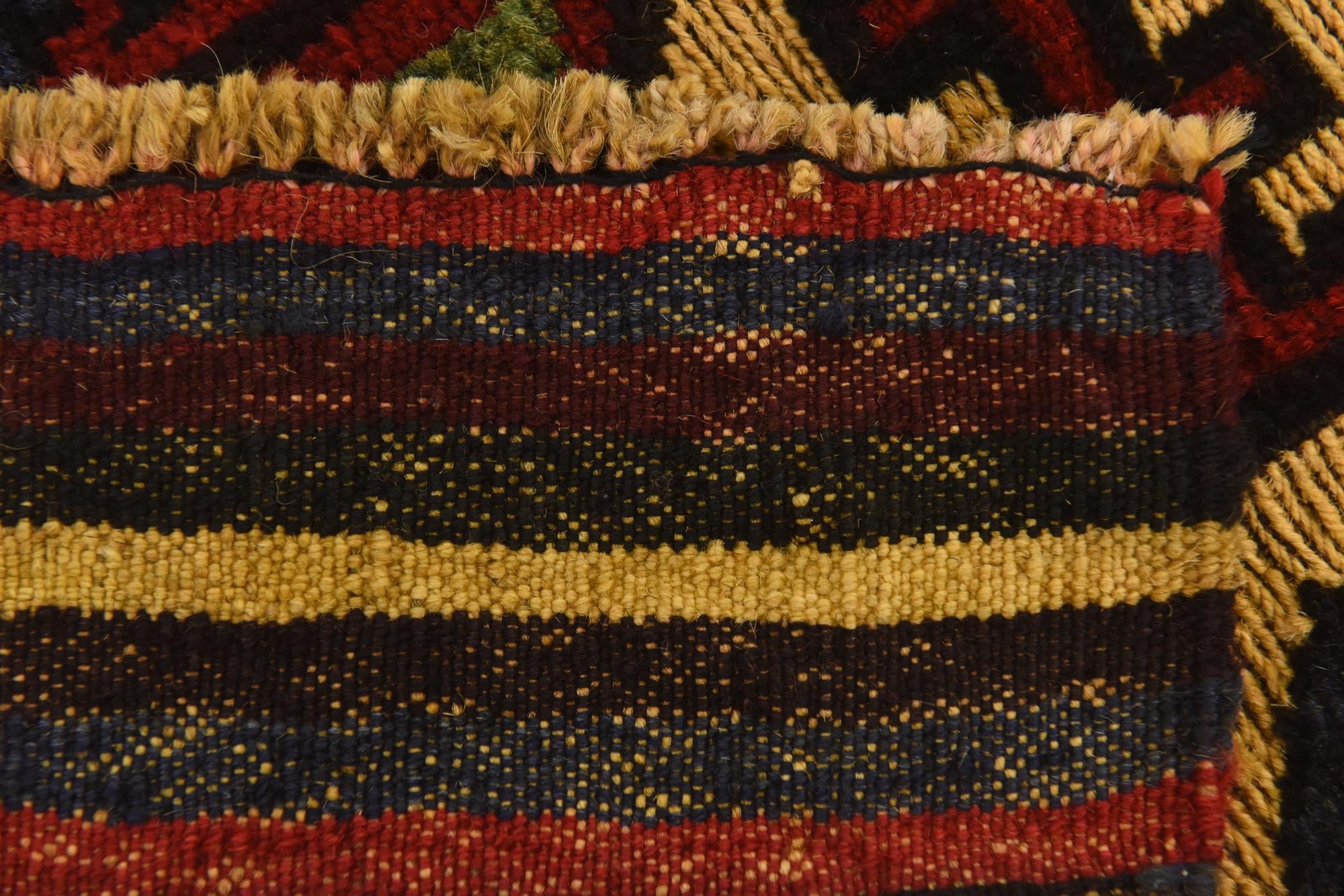 3' 1 x 4' 4 Hand Knotted Sumak Wool Rug