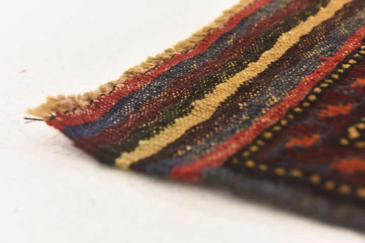 3' 1 x 4' 4 Hand Knotted Sumak Wool Rug