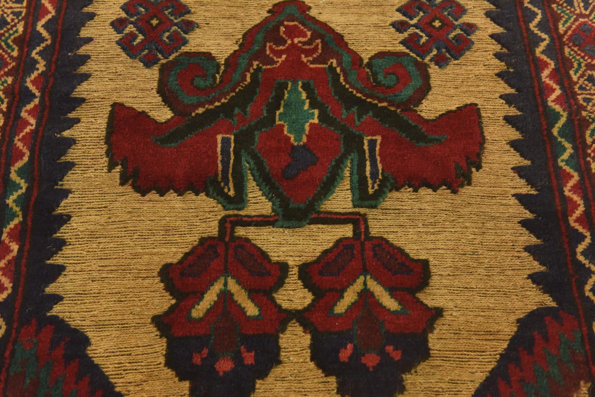 2' 9 x 4' 10 Hand Knotted Sumak Wool Rug