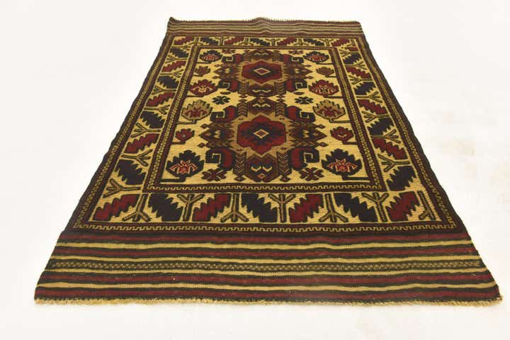 3' x 4' 10 Hand Knotted Sumak Wool Rug