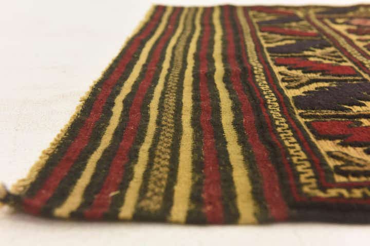 3' x 4' 10 Hand Knotted Sumak Wool Rug