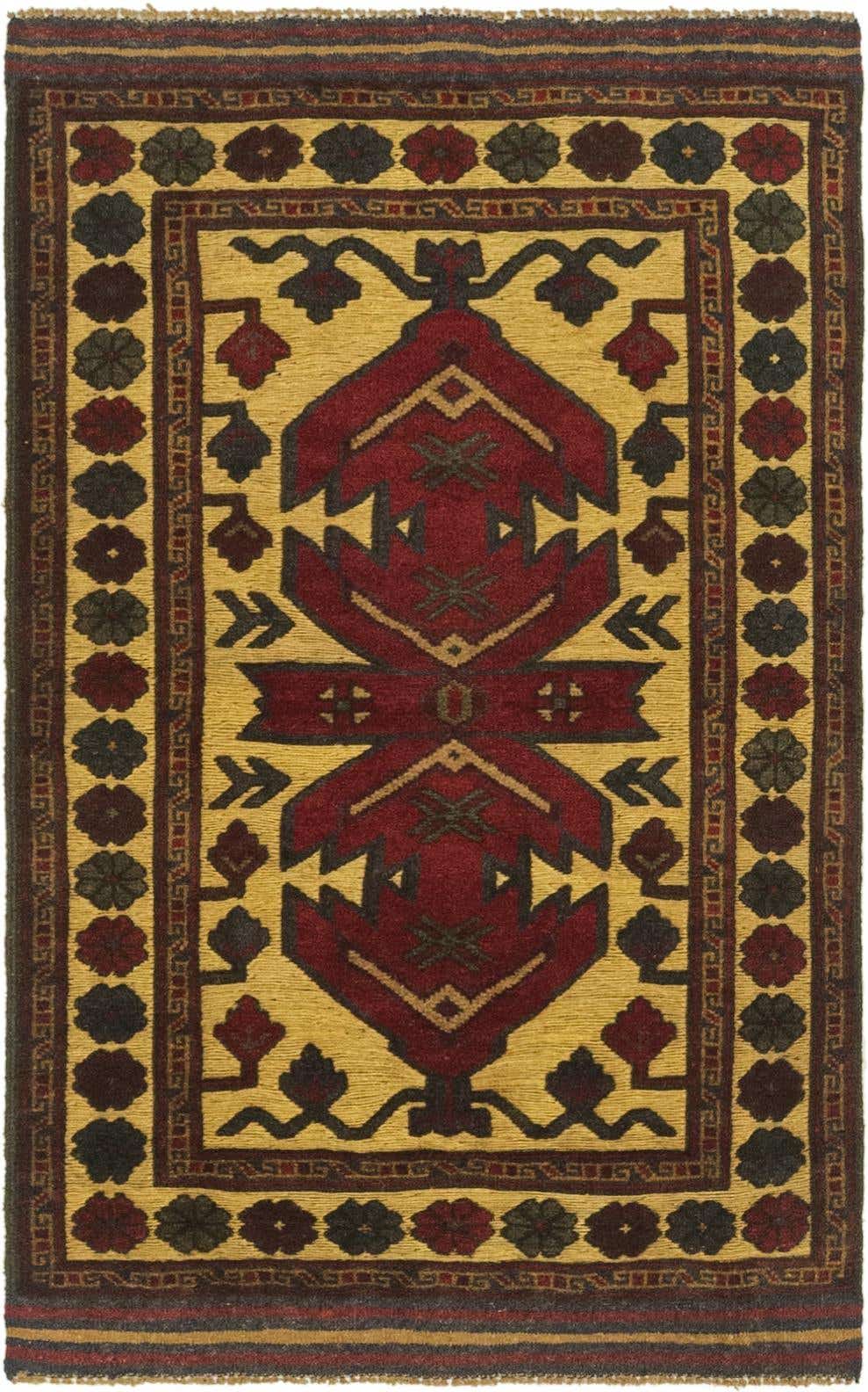 2' 10 x 4' 7 Hand Knotted Sumak Wool Rug