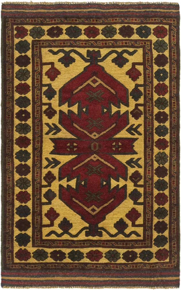 2' 10 x 4' 7 Hand Knotted Sumak Wool Rug