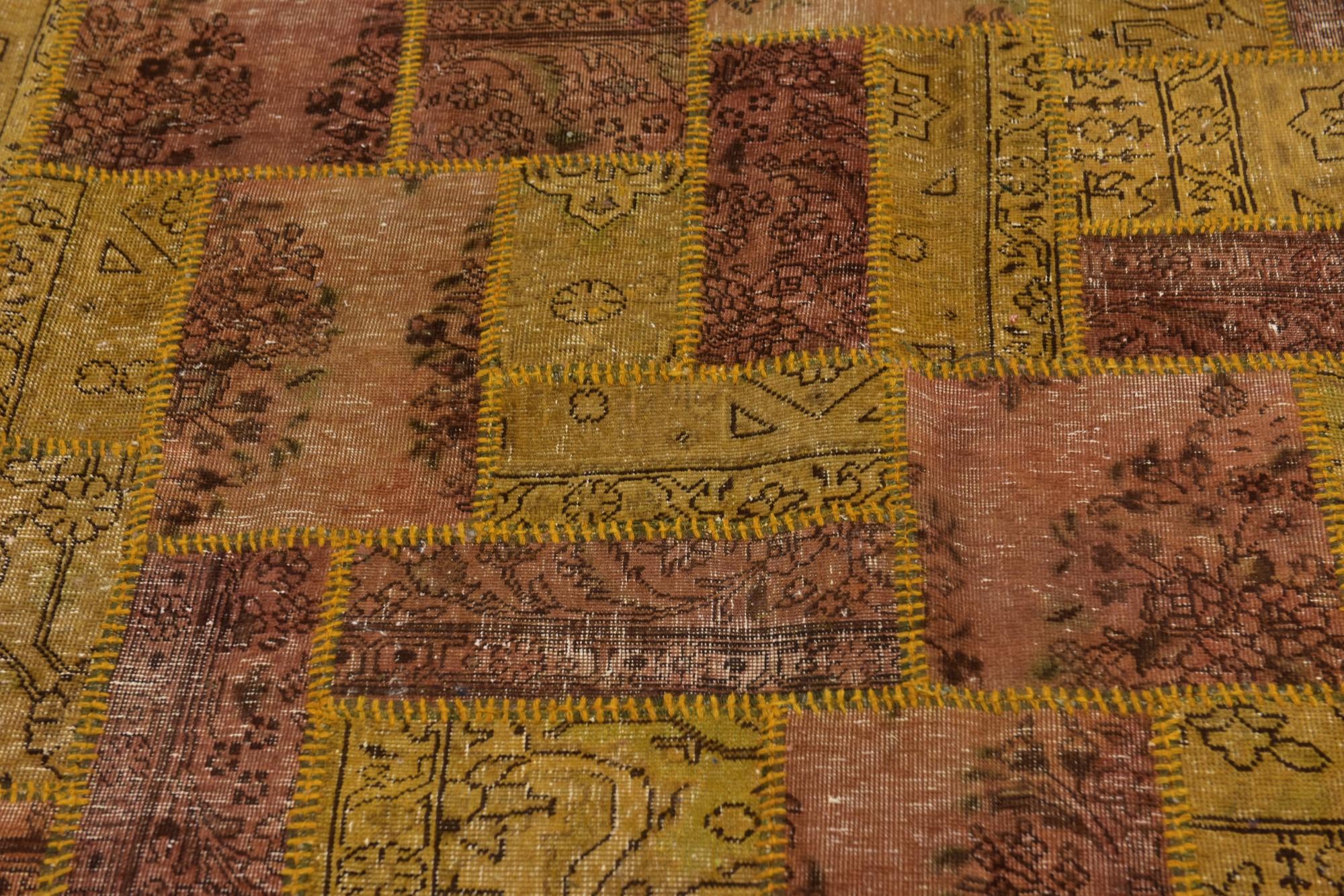 5' 10 x 8' 3 Hand Knotted Ultra Vintage Persian Wool Rug