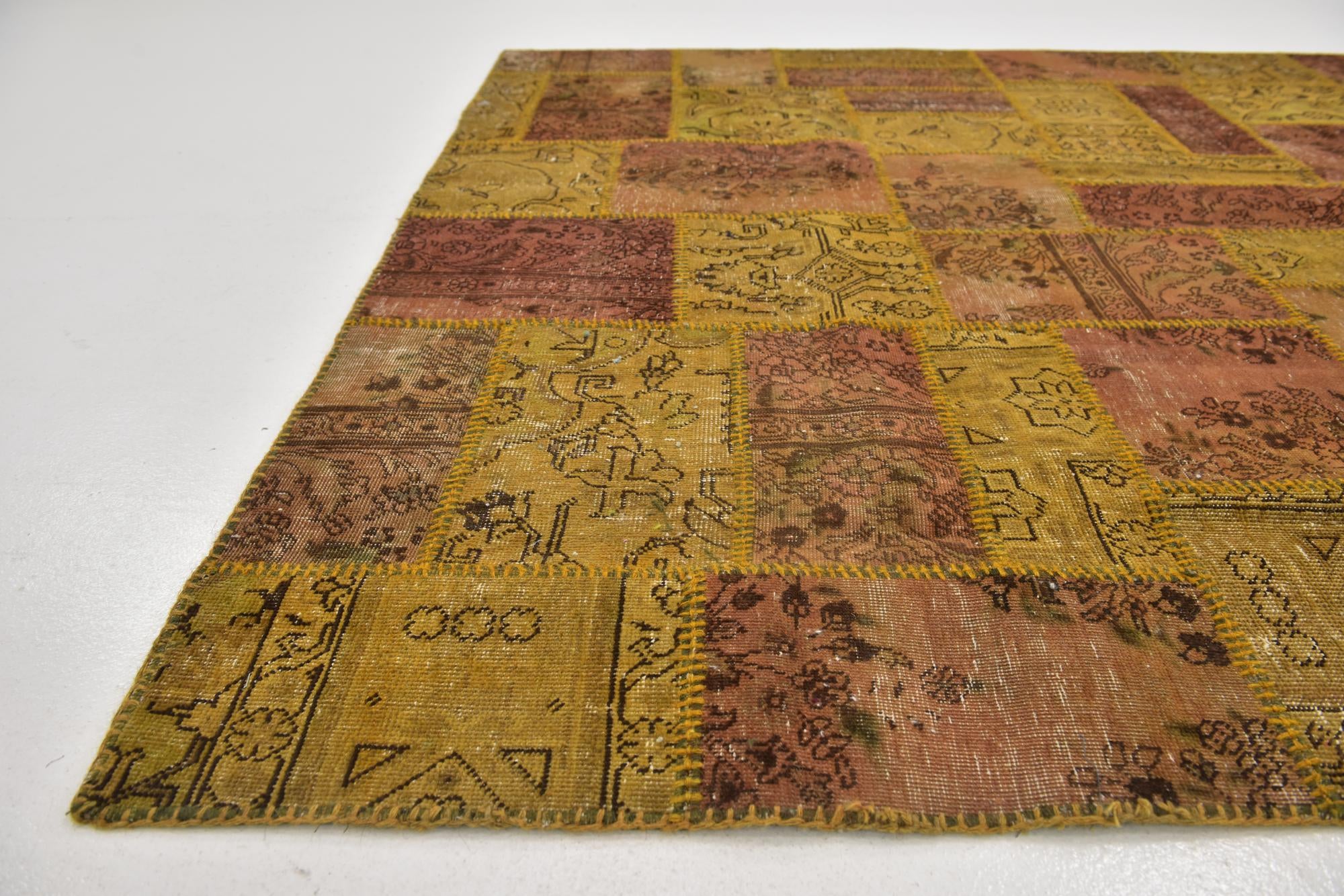 5' 10 x 8' 3 Hand Knotted Ultra Vintage Persian Wool Rug