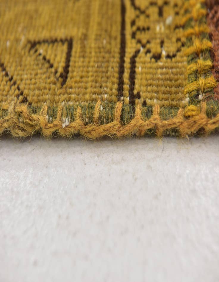 Detail image of 5' 10 x 8' 3  Hand Knotted Ultra Vintage Persian Wool Rug