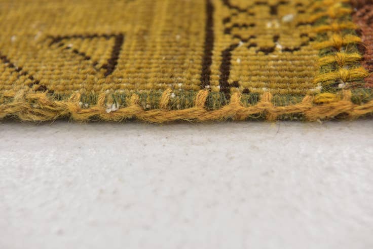Detail image of 5' 10 x 8' 3 Hand Knotted Ultra Vintage Persian Wool Rug