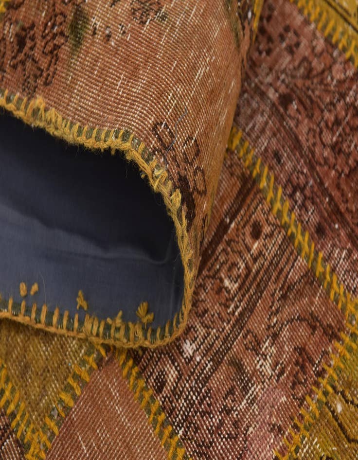 Detail image of 5' 10 x 8' 3  Hand Knotted Ultra Vintage Persian Wool Rug