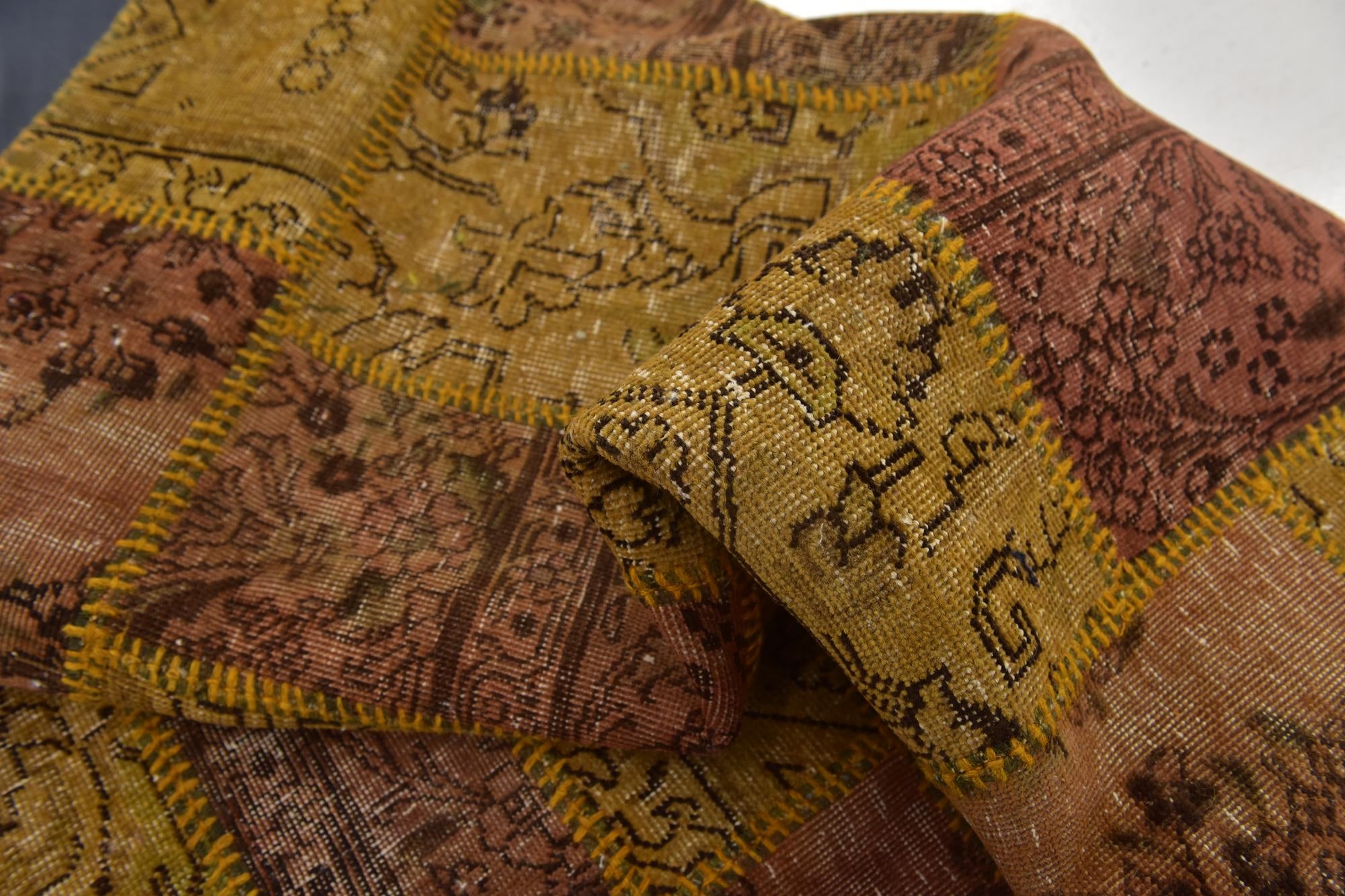 5' 10 x 8' 3 Hand Knotted Ultra Vintage Persian Wool Rug
