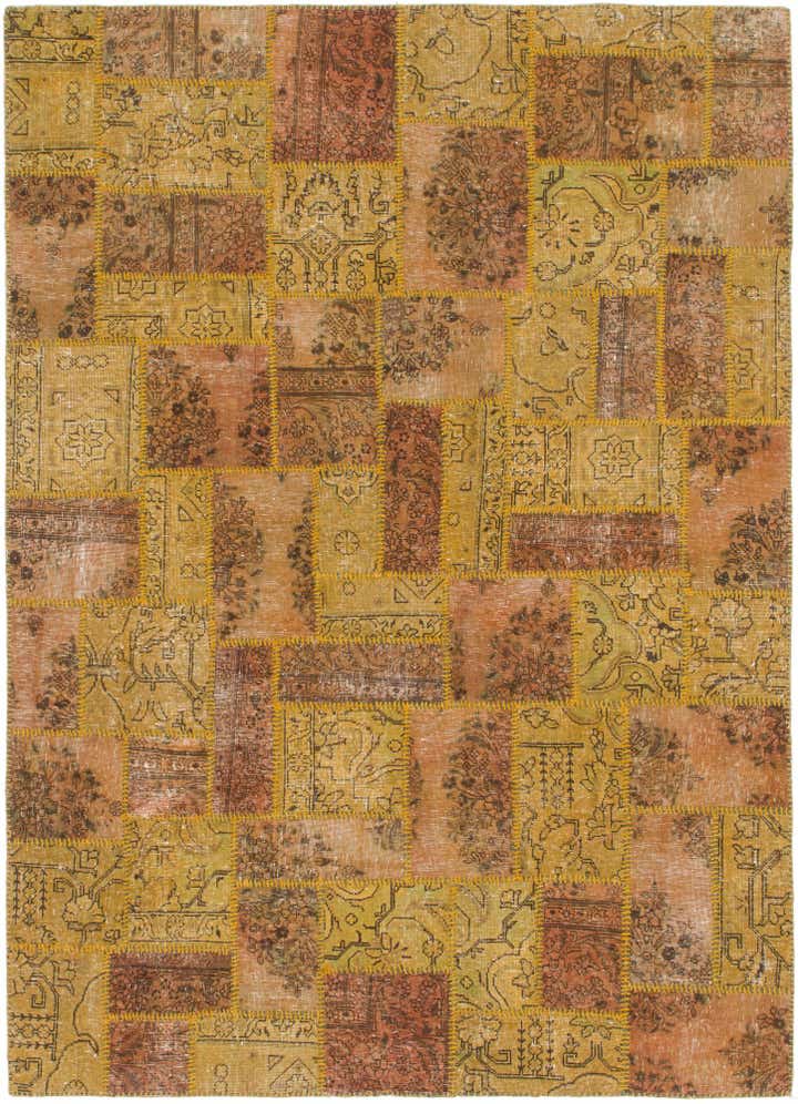 5' 10 x 8' 3 Hand Knotted Ultra Vintage Persian Wool Rug