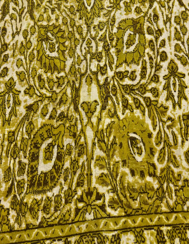 Detail image of 9' x 12' 6  Hand Knotted Ultra Vintage Persian Wool Rug