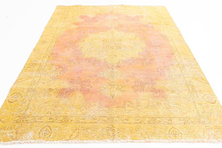 6' x 8' 8 Hand Knotted Ultra Vintage Persian Wool Rug