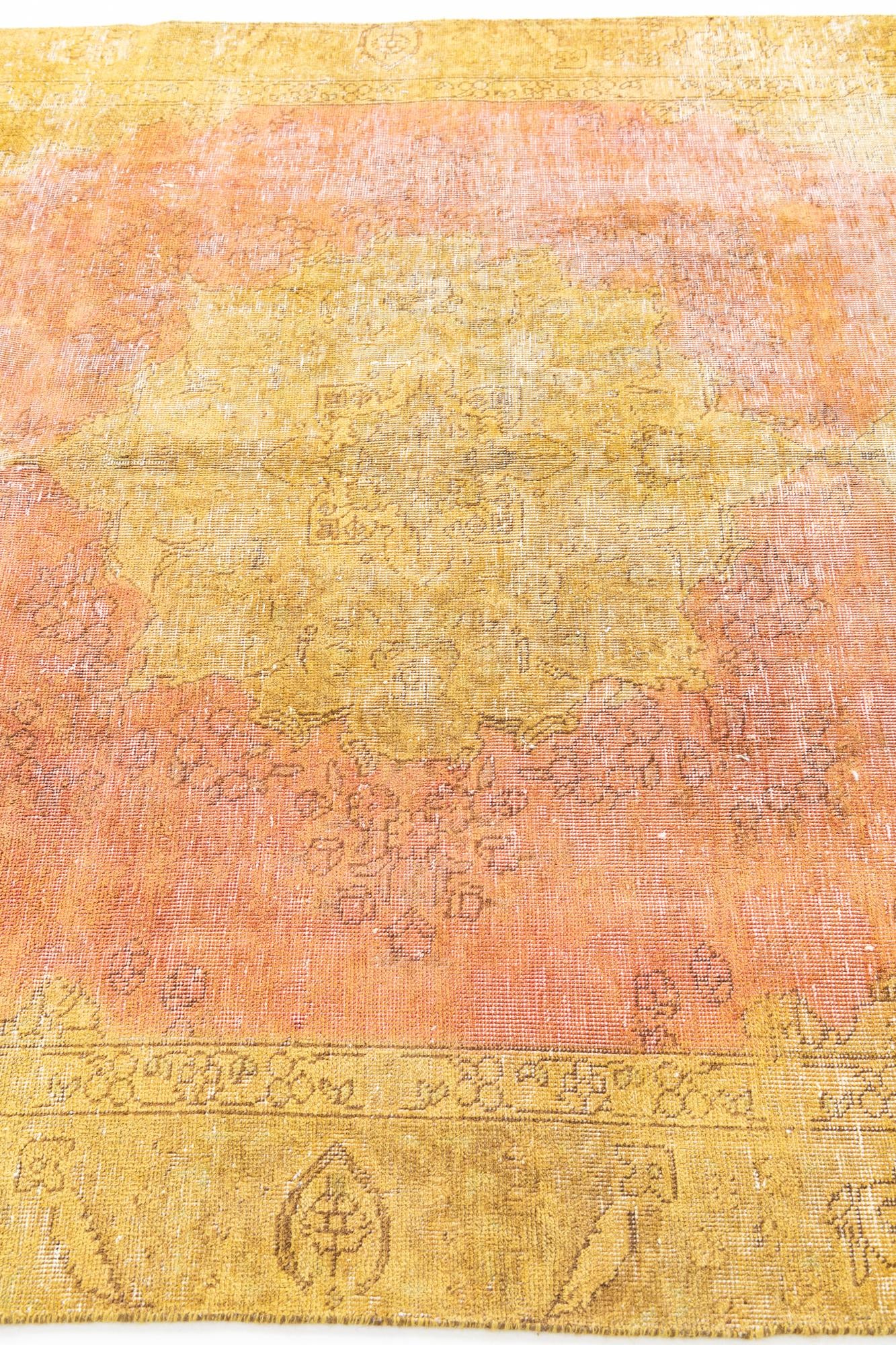 6' x 8' 8 Hand Knotted Ultra Vintage Persian Wool Rug