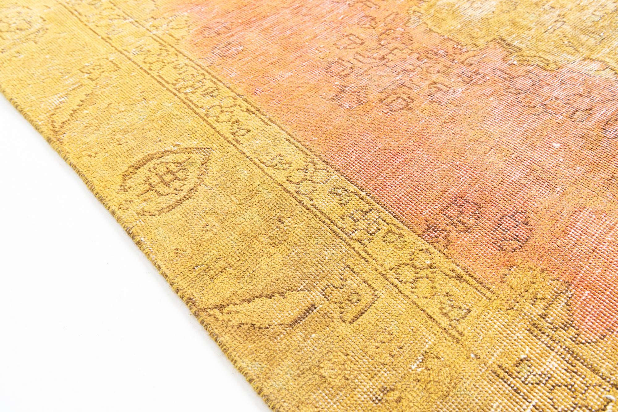 6' x 8' 8 Hand Knotted Ultra Vintage Persian Wool Rug