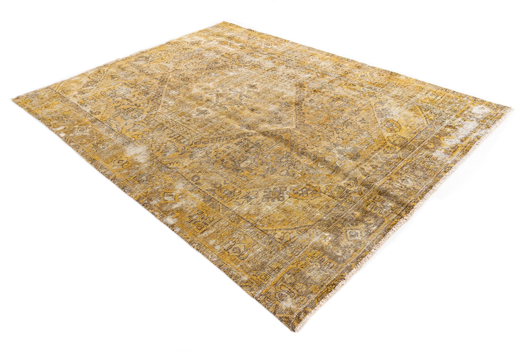 6' 3 x 8' 2 Hand Knotted Ultra Vintage Persian Wool Rug