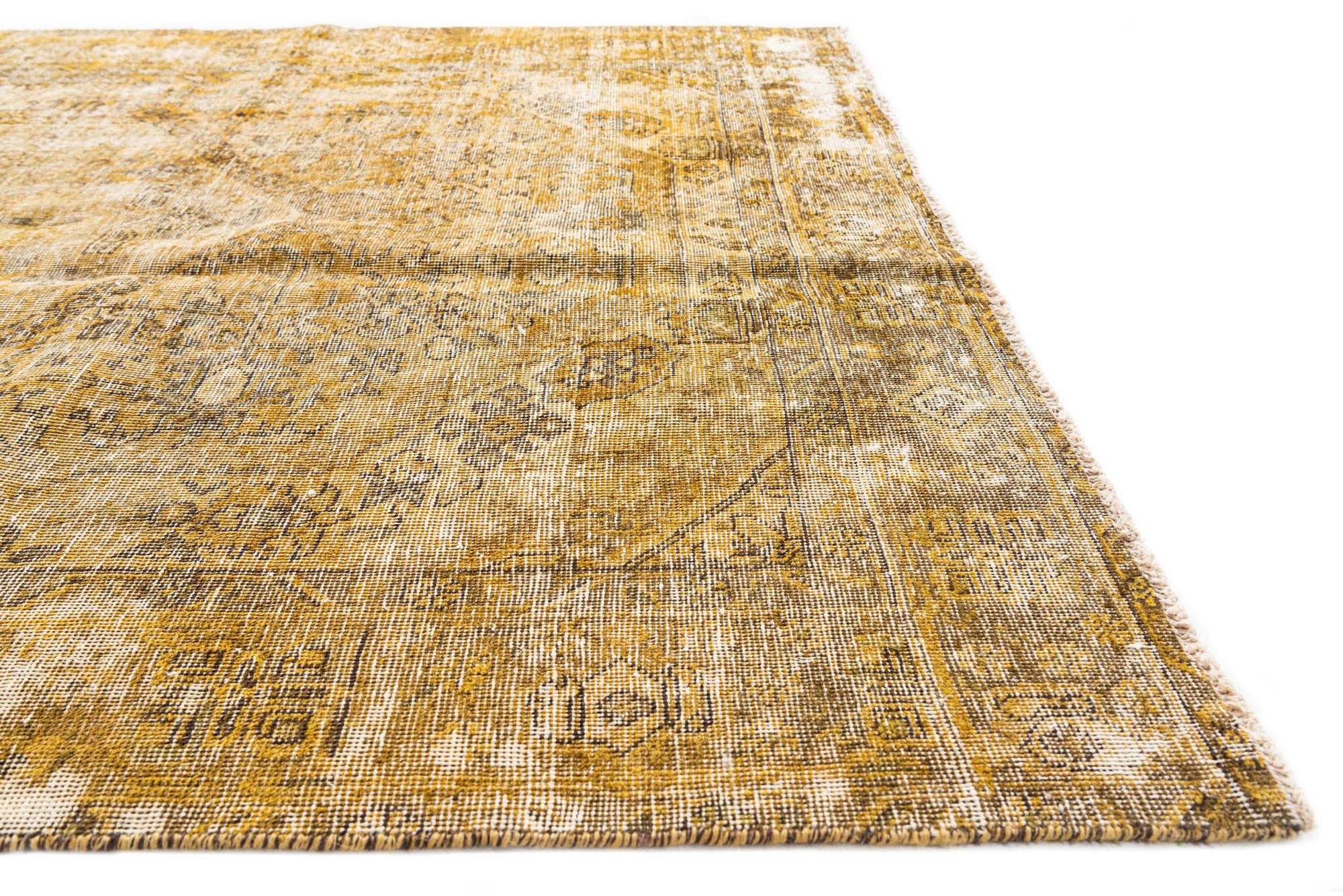 6' 3 x 8' 2 Hand Knotted Ultra Vintage Persian Wool Rug