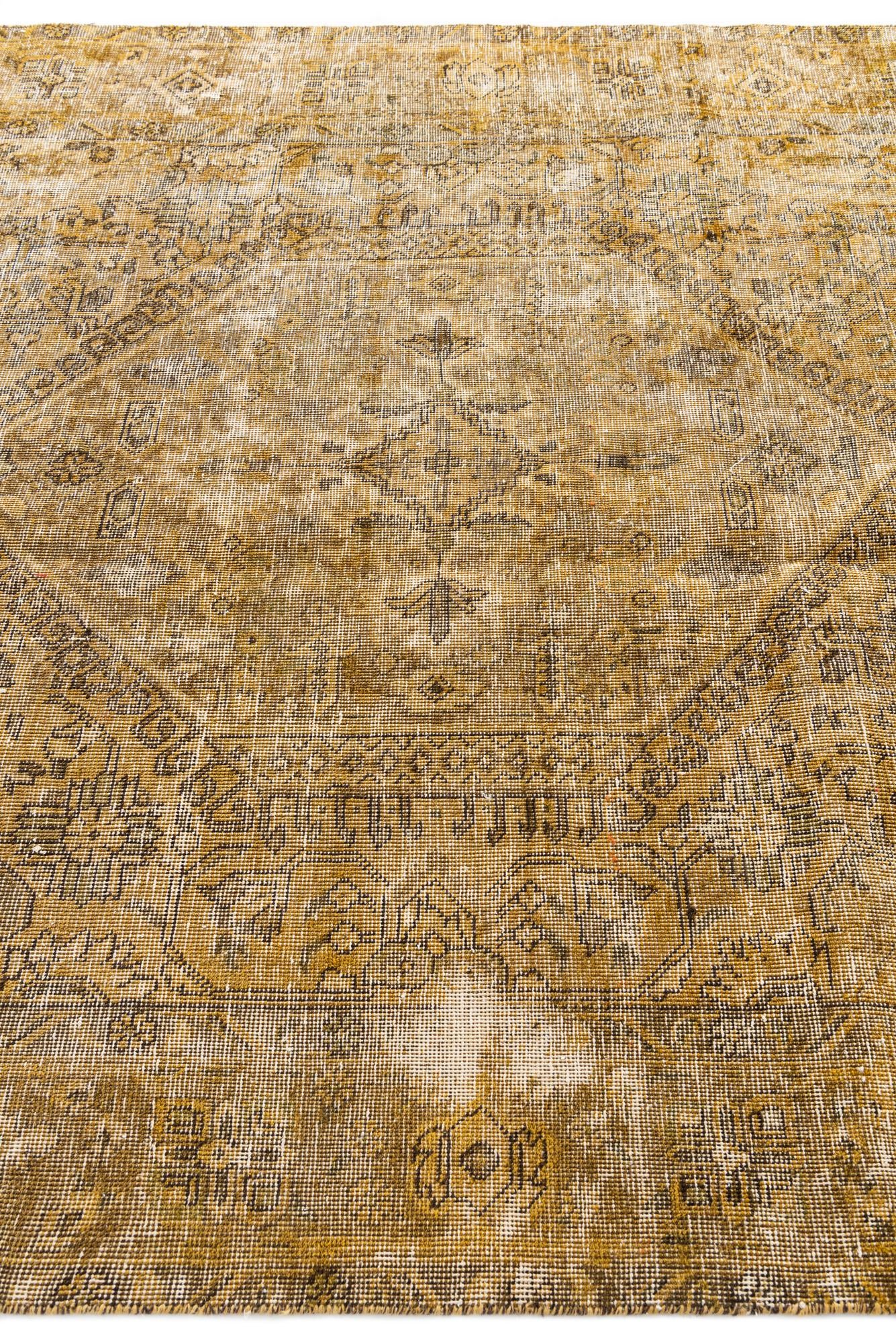 6' 3 x 8' 2 Hand Knotted Ultra Vintage Persian Wool Rug