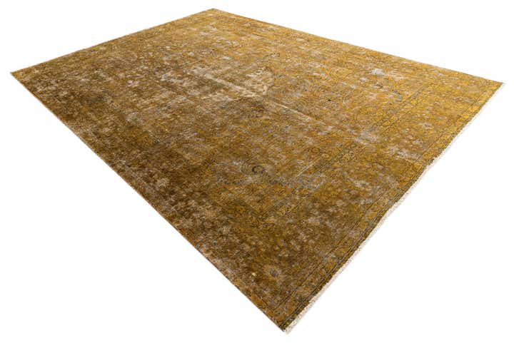 9' 5 x 13' Hand Knotted Ultra Vintage Persian Wool Rug