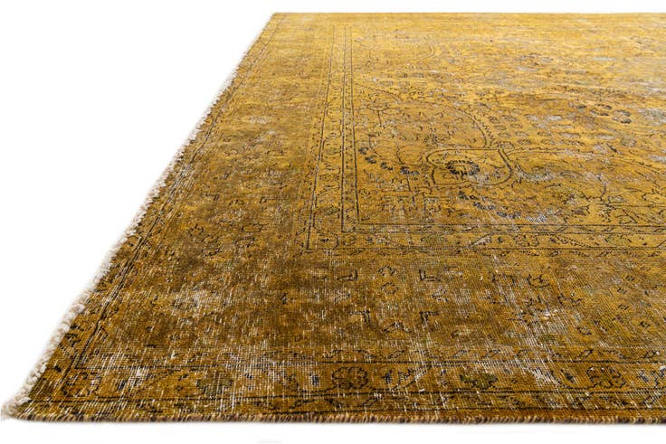 Detail image of 9' 5 x 13' Hand Knotted Ultra Vintage Persian Wool Rug